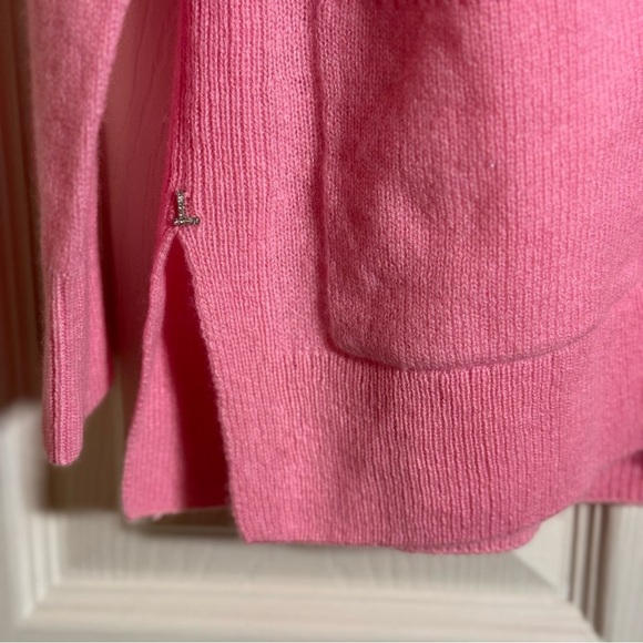 Lafayette 148 New York Vibrant Pink 100% Cashmere Two Piece Cardigan S - Picture 6 of 10